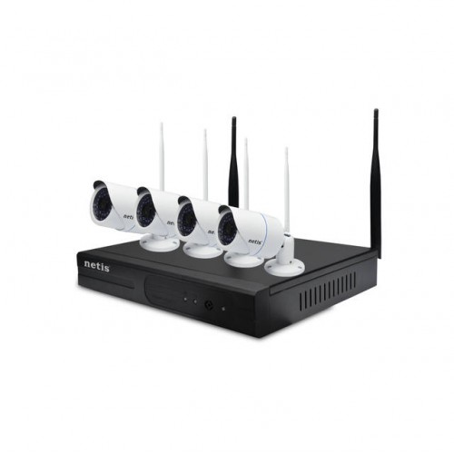 Cloud Monitor Netis SEK204 4-Channel Wireless IP Camera & NVR Security Kit